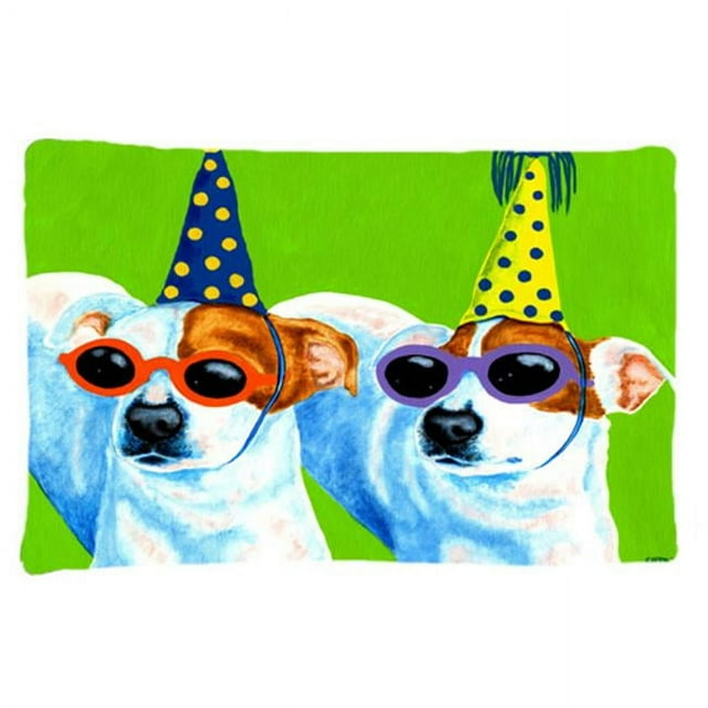 Carolines Treasures AMB1441PILLOWCASE Party Animals Jack Russell Terriers Fabric Standard Pillowcase