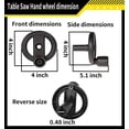 thumbnail image 3 of GEREMF-5140032-48 5140117-77 Table Saw Hand wheel table saw lift steering wheel Fits DeWalt DW745, DW745, DW745-AR, DW745-B2 Table saw worktable handle for ryobi table saw, 3 of 4