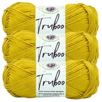 Lion Brand Yarn Truboo Goldenrod Yarn 3 Pack