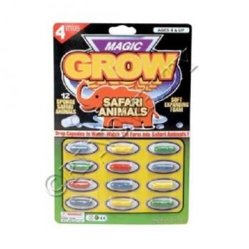 MAGIC GROWING SAFARI ANIMAL CAPSULES (12 cards of 12 144 pieces in