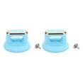 thumbnail image 1 of relayinert 2pcs Practical Wooden Grain Pot Lid Top Bead Internally Cast Screw Core Handle Blue, 1 of 6