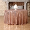thumbnail image 3 of GFDYREE Sequin Tablecloth, Round, 72", Rose Gold, 3 of 6