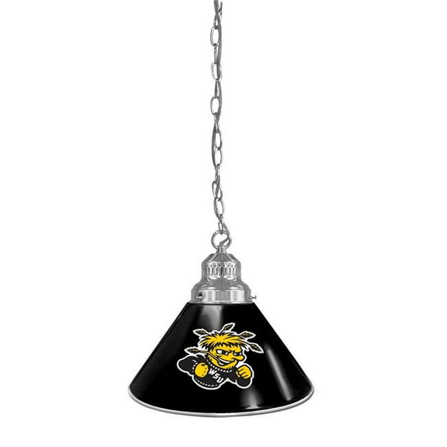 Holland Bar Stool BL1CHWichSt NCAA Wichita State University Single Shade Pendant Light - Chrome