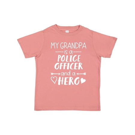 

Inktastic My Grandpa is a Police Officer and a Hero Gift Toddler Boy or Toddler Girl T-Shirt