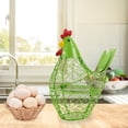 thumbnail image 4 of Decorative Wire Egg Basket, Closable Metal Kitchen Storage Crate, Rustic Farmhouse Countertop Organizer, Storage Baskets for Holds Fresh Produce, Bread, or Fruit, Vintage Country Style Decor, 4 of 4