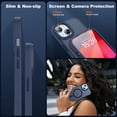 thumbnail image 5 of for iPhone 15 Case, iPhone 15 Phone Case with 2 Tempered-Glass Screen Protectors, [Compatible with Magsafe], [Military-Grade Protection], Slim Fit Phone Case for iPhone 15 Case, Matte Blue, 5 of 14