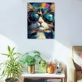 thumbnail image 5 of ZFLMY Cute Cat Art Modern Canvas Prints Wall Decor for Home, Living Room, Bedroom, Kitchen, Bathroom, Office - Mother's Day, Wedding, Christmas Gift Ideas 12x16in, 5 of 5