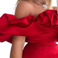 thumbnail image 3 of Robe Crayon Moulante à Manches Bouffantes pour Femmes Robe de Cocktail Formelle Soirée Robe de Bal Tenue de Club, 3 of 6
