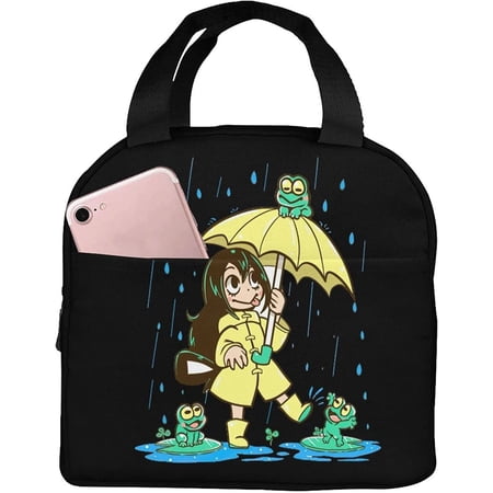 Anime Lunch Box Insulated Lunch Bag Superhero Portable Cartoon Lunch