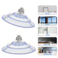 thumbnail image 5 of AccEncyc Ventosa grande mejorada con tornillos Ventosas de plástico de 3,4"/85 mm Paquete de 4 ventosas de PVC transparente con tuerca de tornillo M8 Soporte de ventosa de vidrio adhesivo extra fuerte, 5 of 5