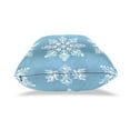 thumbnail image 4 of Blue Background Christmas Snowflakes Throw Pillow Covers Pillowcases 20 x 20 Inch Home Decor 2 Packs for Bedroom Sofa, 4 of 6