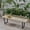 Black+ Gray#RYMP1, variant on Dining Benches Dining Bench, Acacia Wood with Iron Legs, Modern, Contemporary, Dark Brown and White, Wash,Wooden Dining Benches