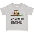 thumbnail image 3 of Inktastic My Memere Loves Me Grandchild Owl for Girl Girls Toddler T-Shirt, 3 of 5