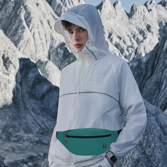 HongHeng Clearance Under $2.00 Sports Outdoor Waist Pack Mens and Womens Solid Color Large Capacity Cycling Chest Pack Solid Color Hand Coin Purse for Cell Phone