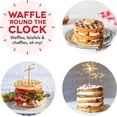 thumbnail image 5 of Mini Maker for Individual Waffles - Non-Stick Surfaces, 4 inch, Aqua, 5 of 5