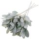 thumbnail image 3 of 5 hojas artificiales de flocado para decoración, adorno de plantas verdes simuladas, 3 of 7