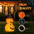 thumbnail image 3 of Zimtown 2Pcs 3 FT Halloween Outdoor Decor Halloween Pumpkins Lighted Pumpkins Halloween Yard Decoration for Party, 3 of 7