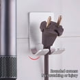thumbnail image 7 of Toorise Wall Mounted Hair Dryer Stand Punch-free Waterproof Aluminum Alloy Hair Dryer Rack Space-saving Air Blower Organizers for Bedroom Bathroom Salon, 7 of 7