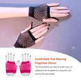thumbnail image 2 of sweethay Guantes sin dedos para mujer Accesorios Emo Decoración Agujeros para los pulgares Buena elasticidad Suministros para el hogar Clima Type3 NO3, 2 of 6