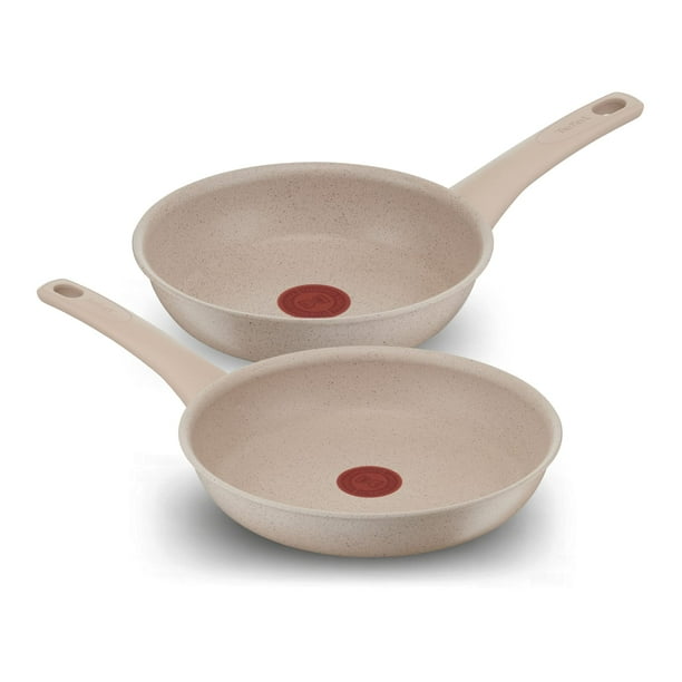 T-fal Juego de 2 sartenes Delight de Aluminio con Antiadherente Mineralia, Termo Señal y Termo-Fusión para cocinar fácil y rápido, para hacer re T-fal NA