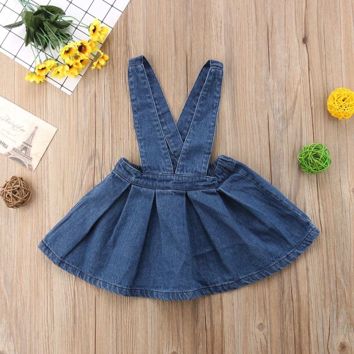 Nituyy Hot Baby Kids Girl Strap Denim Skirt Overalls Casual Outfit Other
