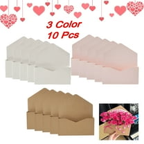KOYPTL 10 Pack Florist Bouquet Envelope Boxes 10.6x8.7" Surprise Envelopes Flower Boxes Paper Wrapping Flower Boxes for Arrangements Wedding Party Birthday Mother's Day Valentines Day Supplies Khaki