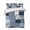 Navy, Blue, White, variant on Quilts Twin XL Size Bedding Set, Navy Blue Checkered Lightweight Quilted Comforter, Vintage Floral Abstract Art Soft Reversible Bedspread Coverlet with Pillow Covers for All Season, 68" x 98"
