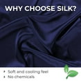 thumbnail image 6 of Mellanni Mulberry Silk Collection 19 Momme Navy Silk Pillowcase, Gift Box, Queen 20"x30", 6 of 8