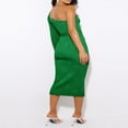 thumbnail image 4 of Elegant Pleated One Shoulder Cut Out Party Dress for Women, 4 of 7