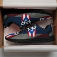 thumbnail image 3 of Puerto Rico Shoes Men Women Running Tennis Shoes Breathable Casual Puerto Rico Flag Sneakers Black Size 10, 3 of 5