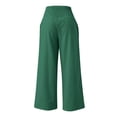 thumbnail image 5 of MNCEKFOD Womens Jeans High Waist Wide Leg Culottes Elastic Loose Comfy Summer Casual Classic Fit Trousers for women 2025 Green XXL, 5 of 6