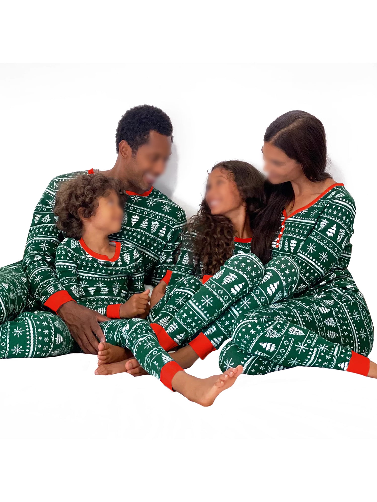 Unisex Christmas Adult Kids Matching Pajamas Parent-Child Clothes Set Sleepwear