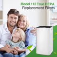 thumbnail image 4 of 1 Set 112 H13 True HEPA Replacement Filter Compatible for 112 V2.0 Air Purifie-r, 3-in-1 True HEPA Activated Carbon Filter, 4 of 7