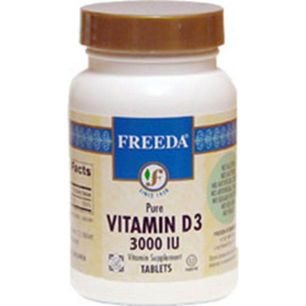 Freeda Kosher Vitamin D3 3000 IU Tablets - Walmart.com