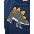 thumbnail image 4 of Tracksuit Toddler Boys Full Zip Dinosaur Sweater Comfortable Sweatshirt, 4 of 7