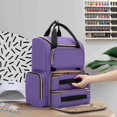 thumbnail image 3 of Luxja Nail Polish Organizer (Backpack Version) Holds 70 Bottles and a Nail Lamp, Travel Nail Polish Bag with 2 Removable Cases and Tools Storage Pockets (P, 3 of 8