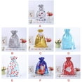 thumbnail image 2 of ziyahi Christmas Candy Bag Drawstring Cookie Snacks Wrapping Packing Pouch Xmas Printed Party Gift M, 2 of 7