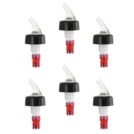 - Measured Liquor Bottle Pourers - 1 oz - 6 pourers