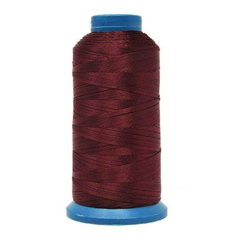 Mandala Crafts Bonded Nylon Thread for Sewing Leather, Upholstery, Jeans  and Weaving Hair; Heavy-Duty; 1500 Yards Size 69 T70 