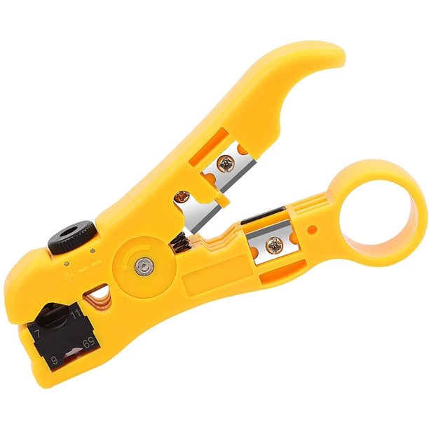 Cable Stripper Coax Stripping Tool RG59/6/7/11 Reversible Cassette Cable Cutting 