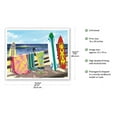 thumbnail image 2 of Warm Weather - Surfboard Art - From an Original Color Painting by Scott Westmoreland - Fine Art Matte Paper Print (Unframed) 16x20in, 2 of 4