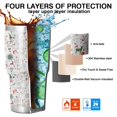 thumbnail image 7 of 30oz White Christmas Deer and Gift Pattern Tumblers Stainless Steel Tumbler with Lid and Straw,Vacuum Insulated Double Wall Travel Tumbler Cups Mug with Cleaning Brush for Coffee,Tea, 7 of 7