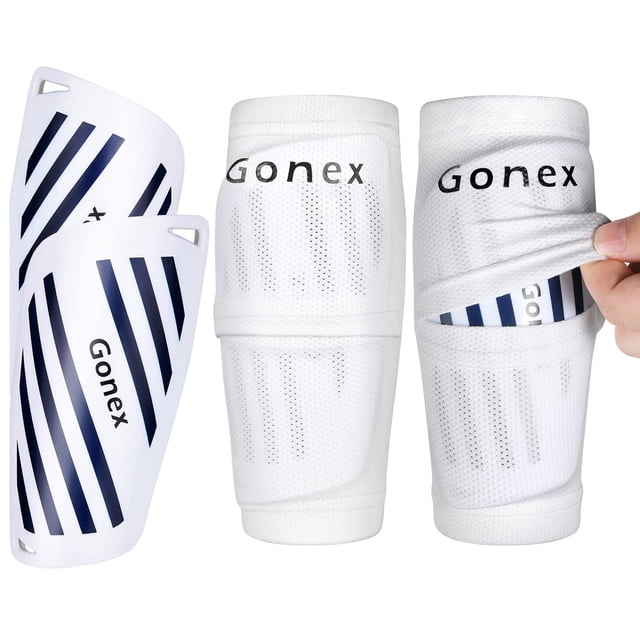 Espinilleras de fútbol Gonex para niños, adultos, jóvenes, niños y niñas