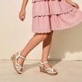 thumbnail image 2 of DREAM PAIRS Girls' Wedge Heel Sandals with Adjustable Strap, Non-Slip Sole Dress Sandals for Kids, 2 of 6