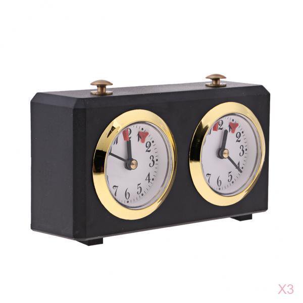 Temporizador de Reloj de ajedrez analógico retro 3x Yotijar mecánico de cuerda