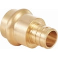 thumbnail image 2 of 3/4 Inch Copper PEX Crimp Adapter - Brass Full Port Coupling for Copper and PEX Pipe Connections, 2 of 4