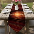 thumbnail image 6 of Abstract Burnt Orange Table Runner Linen Burlap Table Runner 36 Inches Small Infinite Tunnel Modern Art Dresser Scarves for Kitchen Island Coffee Dining Room Party Wedding Holiday Decoration 13"x36", 6 of 8