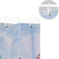 thumbnail image 5 of Coolnut Surfing Boards Palm Trees Bathroom Waterproof Shower Curtain Set, 60"X72" Bathtub Curtain with 12 Hooks for Bathroom Decor,Hotel,Room, 5 of 6