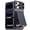 Black, variant on Vizvera for iPhone 16 Pro Max Phone Case with [Card Holder][Sliding Camera Cover][RFID Blocking] Shockproof Rugged Wallet Case Phone-Purple
