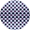 thumbnail image 1 of Ahgly Company Machine Washable Indoor Round Transitional Purple Haze Purple Area Rugs, 3' Round, 1 of 7